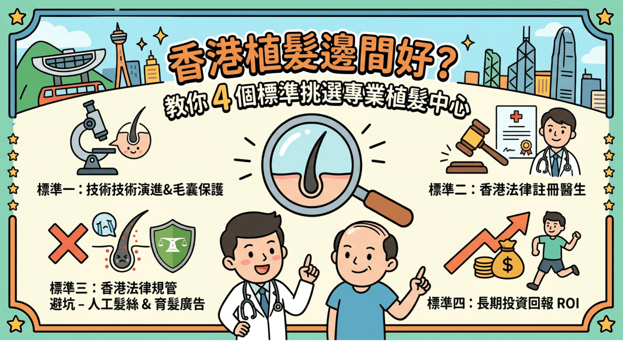 香港植髮選擇指南 - 四個黃金標準