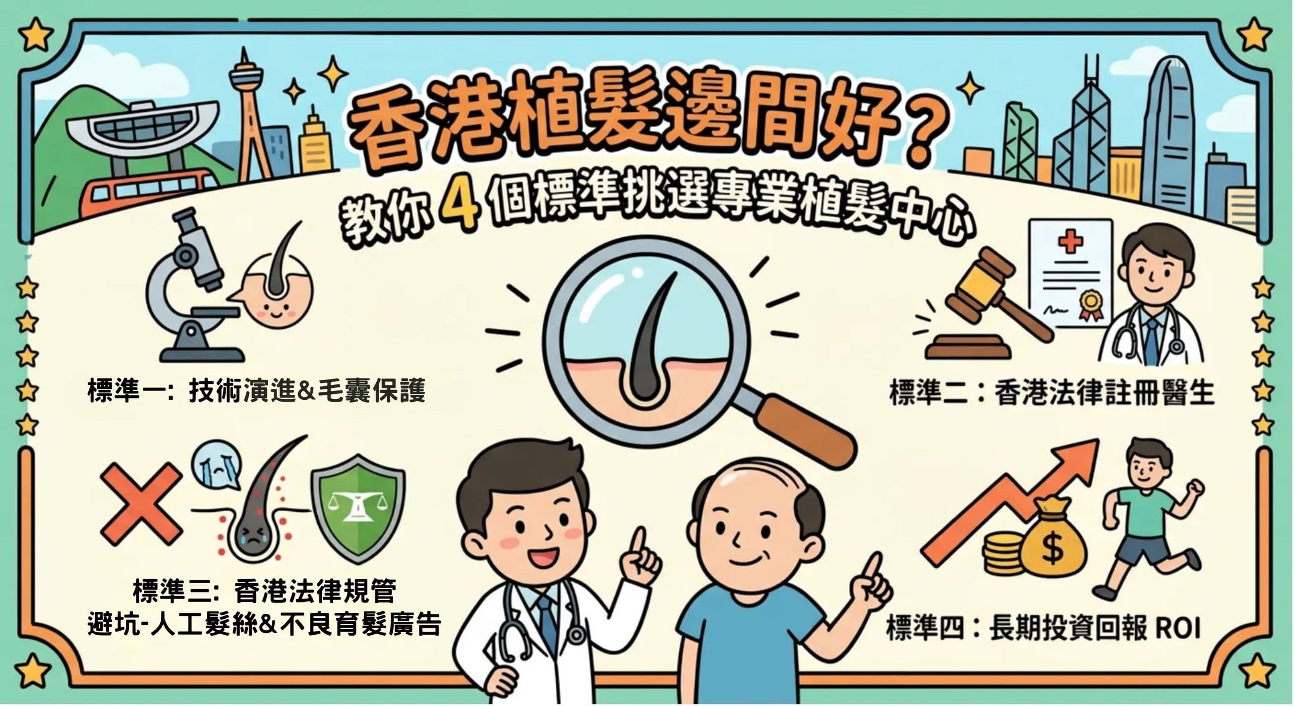 香港植髮選擇指南 - 四個黃金標準