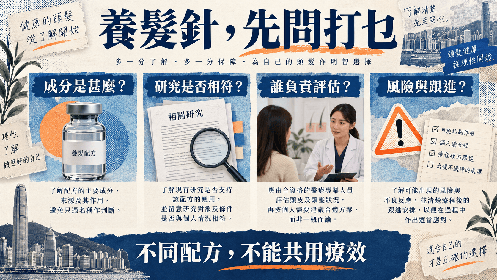 養髮針四問:成分、相符研究、評估負責人,以及風險與跟進