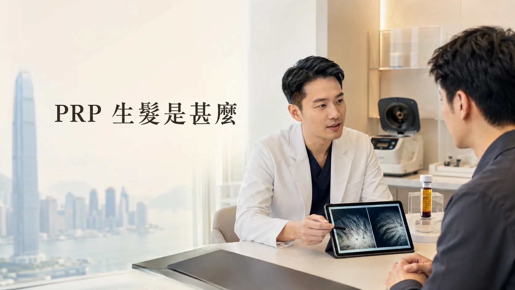 PRP 生髮是甚麼 I-LAND TOWER 頭皮評估配圖